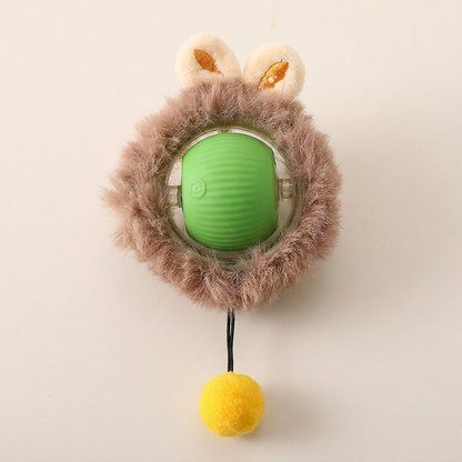 Active Rolling Ball with Tail for Cats