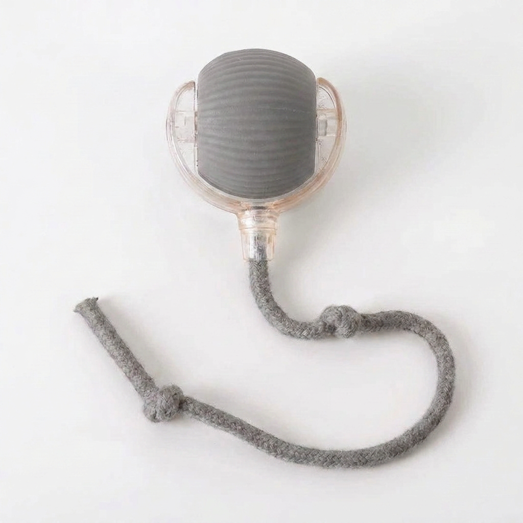 Active Rolling Ball with Tail for Cats