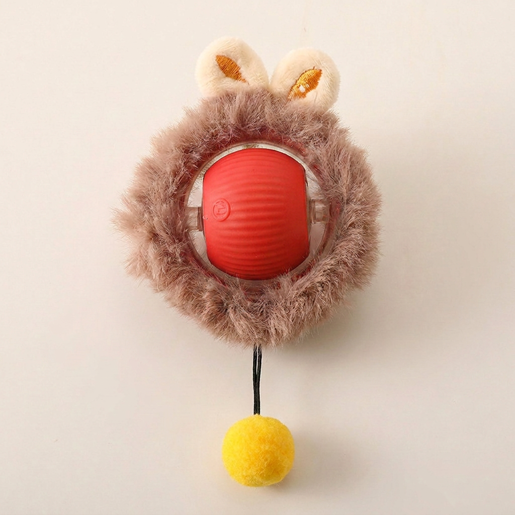 Active Rolling Ball with Tail for Cats