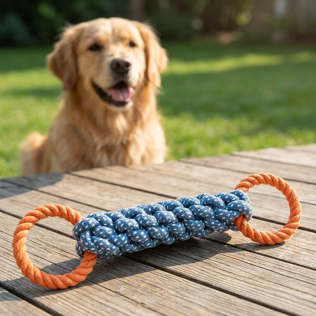 Dog Rope Toy with Double Ring