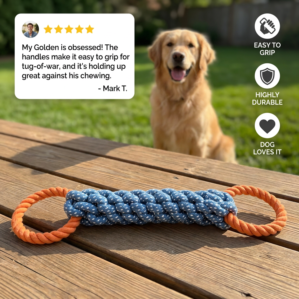 Dog Rope Toy with Double Ring