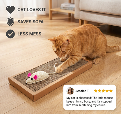 Cat Cardboard Mat Scraper