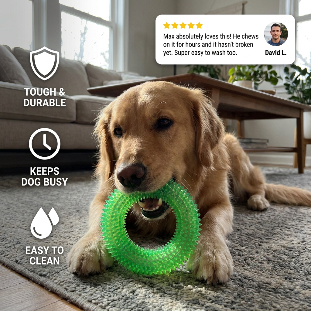 Dog Chew Toy with Thorns and Hooks