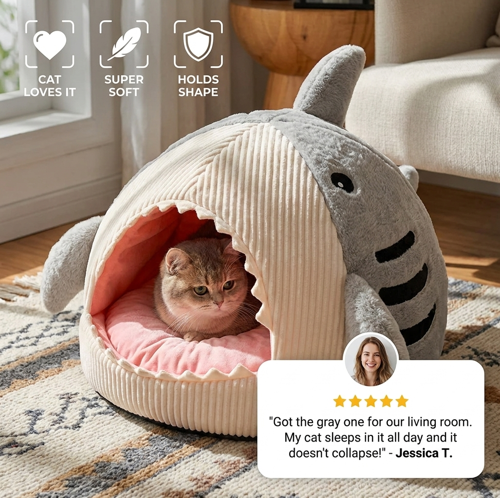 KuschelNest – Portable Cat Cave with Cozy Cushion