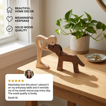 TimberPaw Handcrafted Dog Figurine