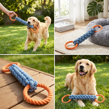Dog Rope Toy with Double Ring