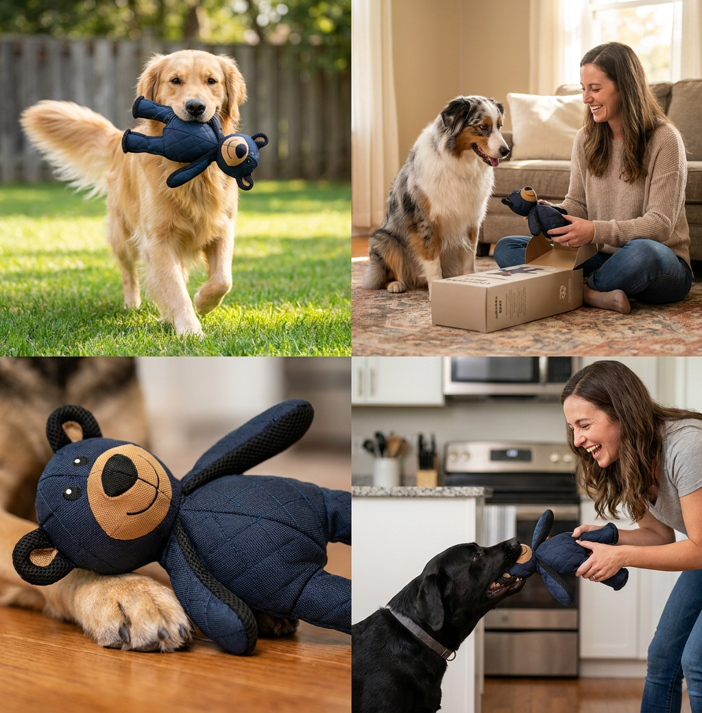 Durable Dog Plush Teddy