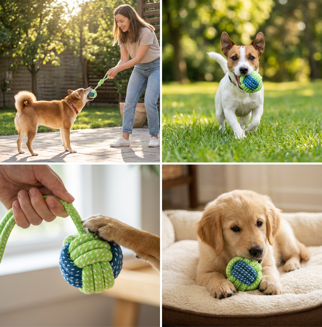 PlayPaw Rope Ball