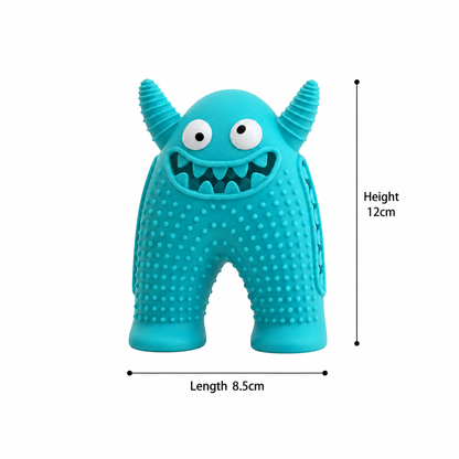 Durable Dog Dental Chew Toy – Tooth Cleaning Monster in Dog Colors