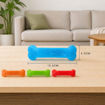 Rubber Bone Toy for Aggressive Chewers