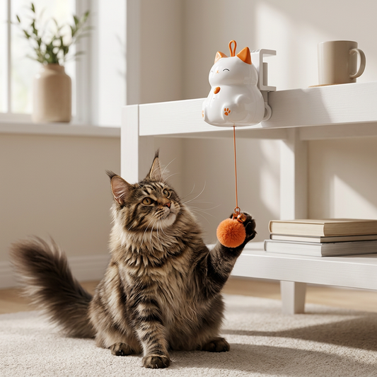 Automatic Cat Play Ball with Lifting Motion – Interactive Enrichment Toy