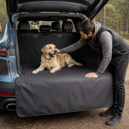 Waterproof SUV Dog Cargo Liner with Bumper Flap