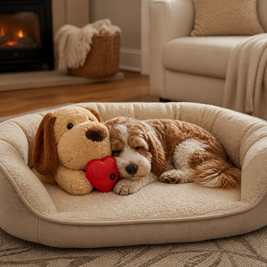Calming Heartbeat Comfort Plush for Pets – Anxiety & Stress Relief
