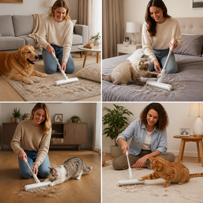 Silicone Pet Hair Remover Broom