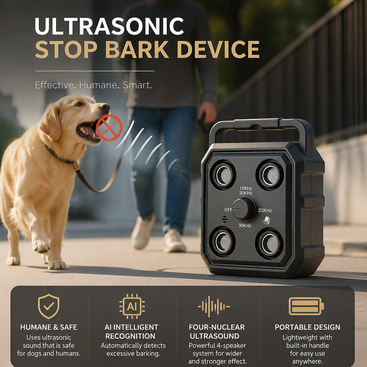 Ultrasonic Anti Bark Training Device