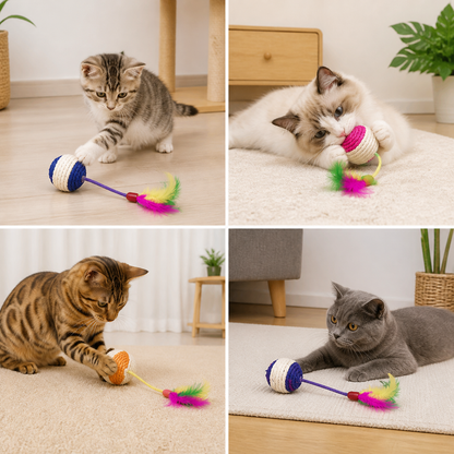 Cat Toy Sisal Scratching Ball