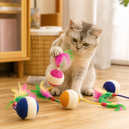 Cat Toy Sisal Scratching Ball