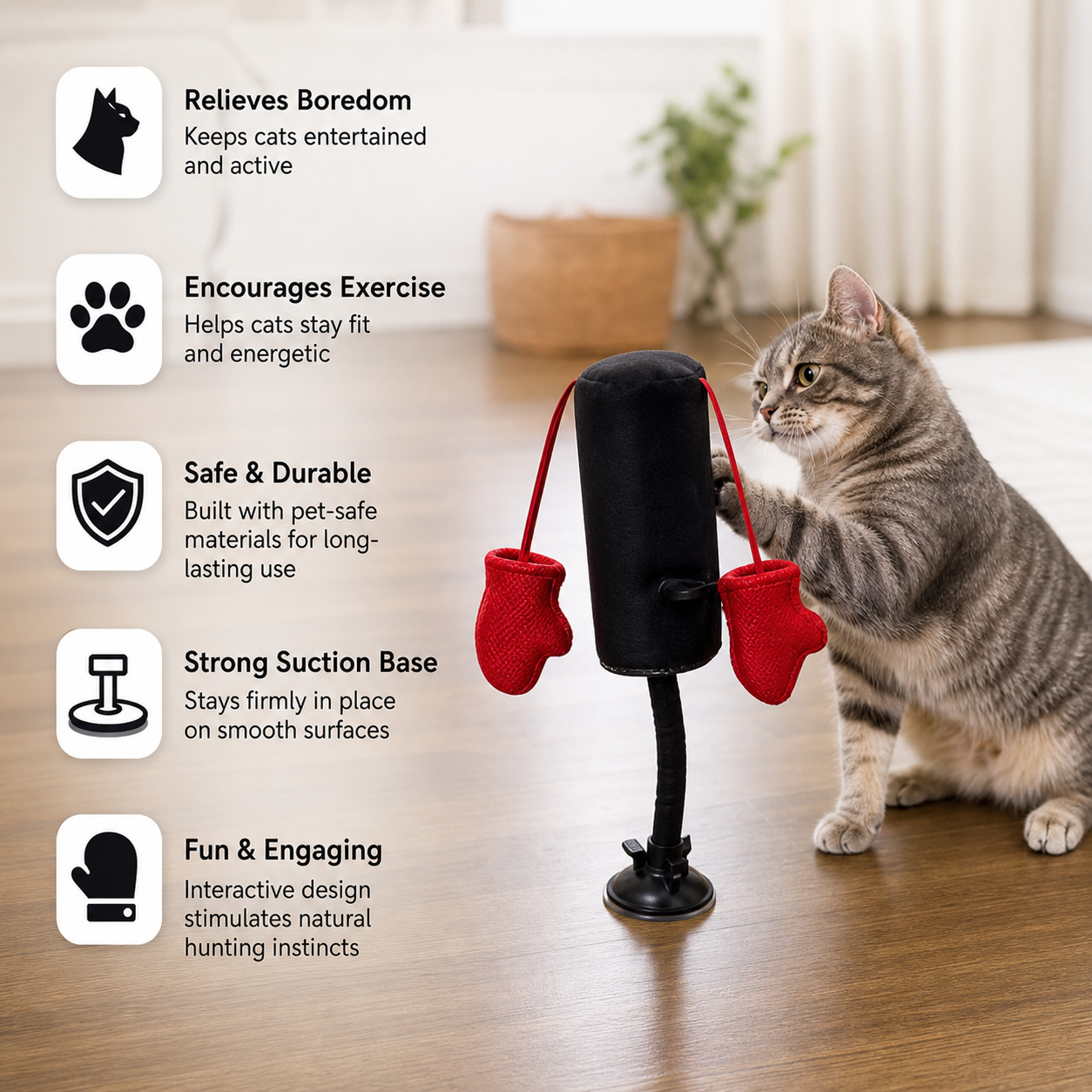 Interactive Cat Punching Bag Toy