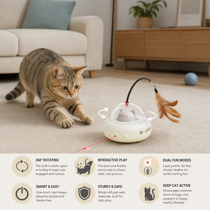 Cat Ufo Laser Toy