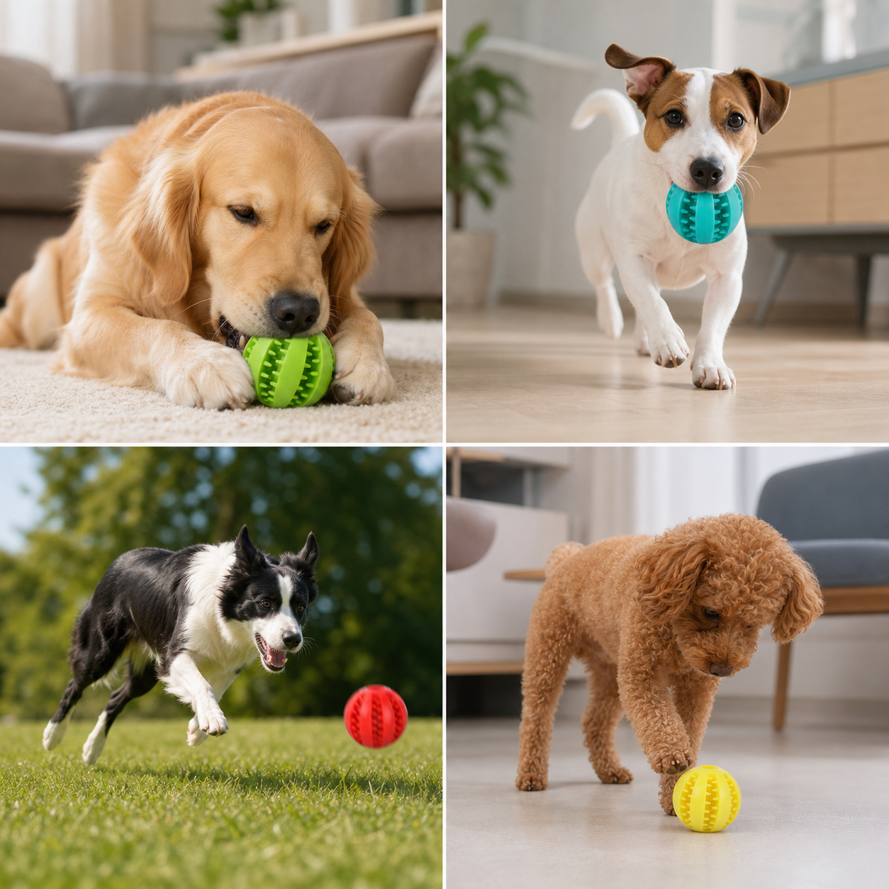 Dog Treat Chew Ball for Dental Cleaning