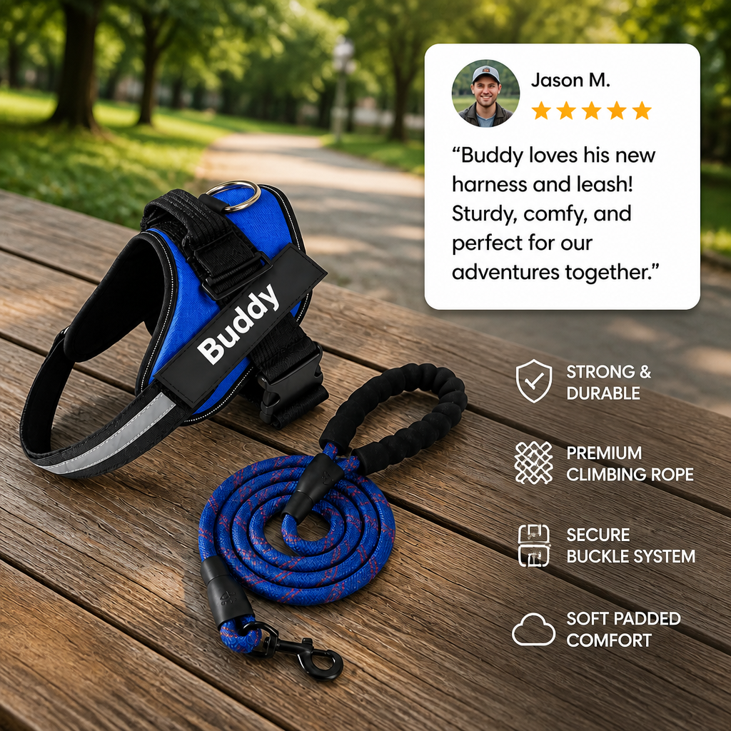 Personalized No-Pull Dog Harness for Easier Walks