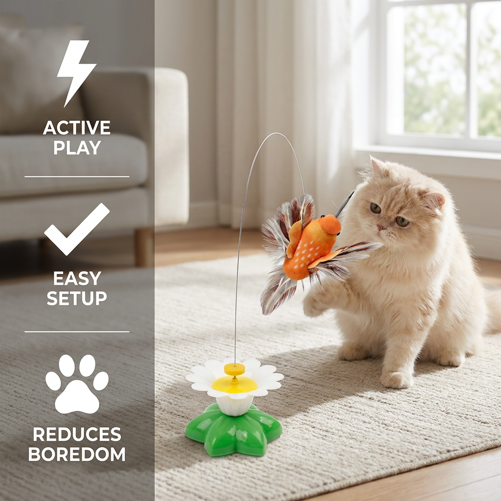 PawFlutter – Interactive Butterfly Toy