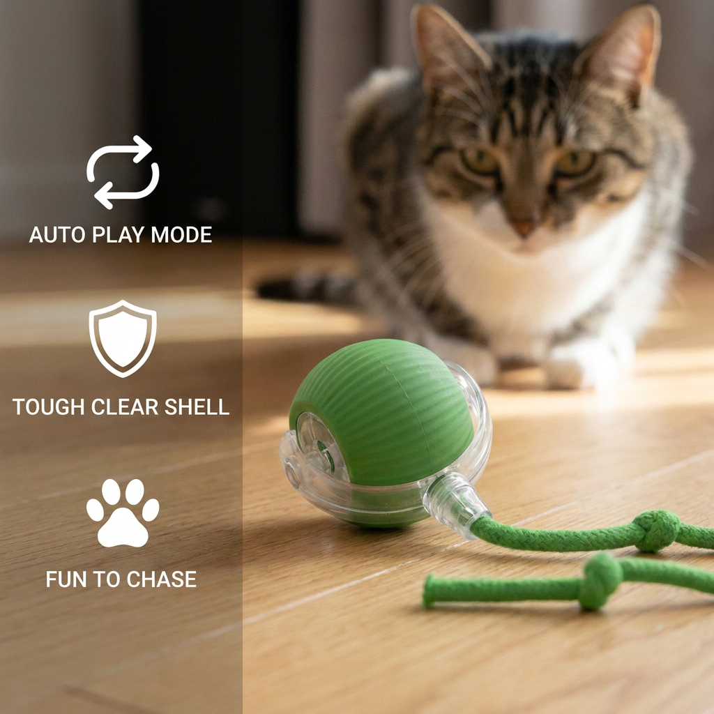 Interactive Hunting Ball for Cats – HuntJoy