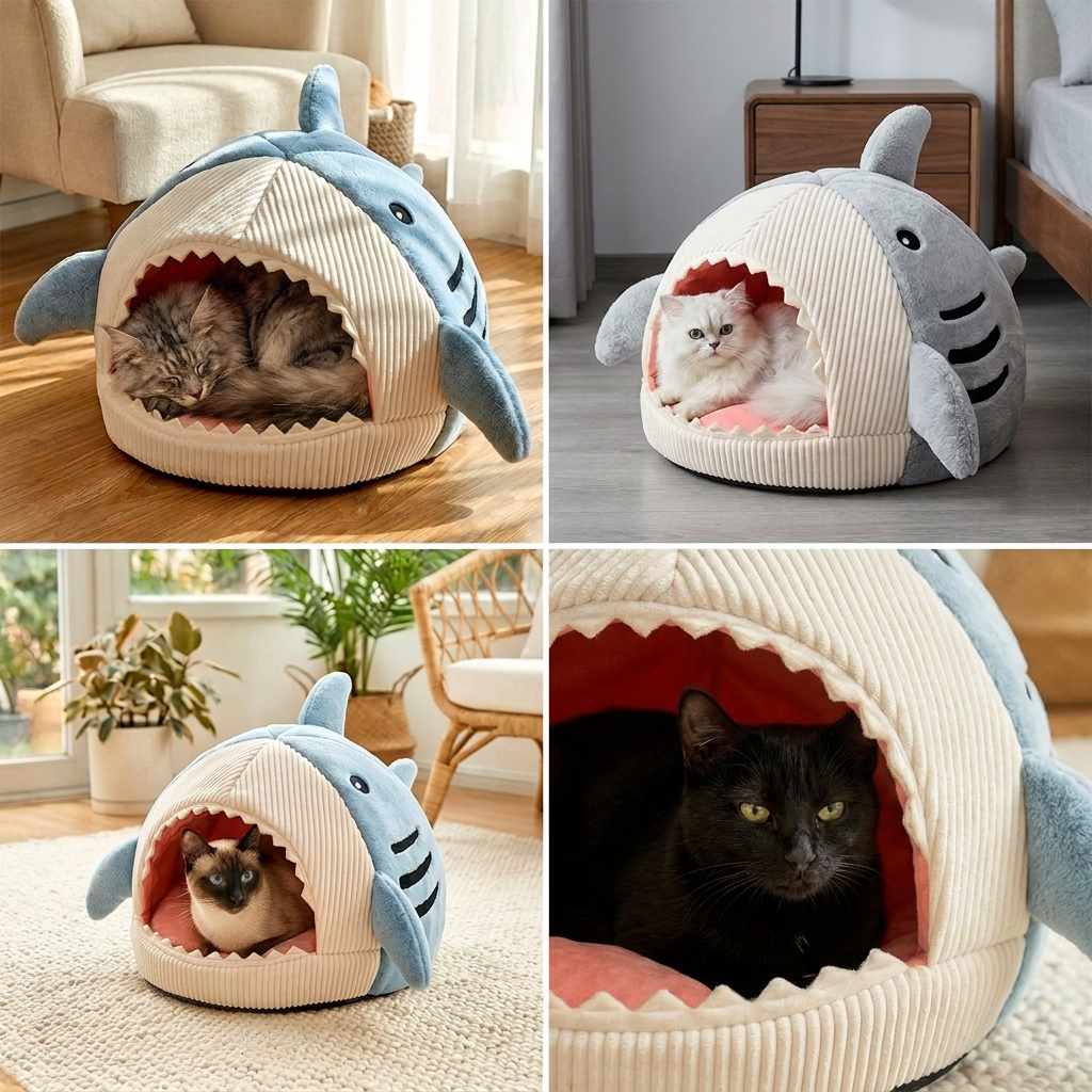 KuschelNest – Portable Cat Cave with Cozy Cushion