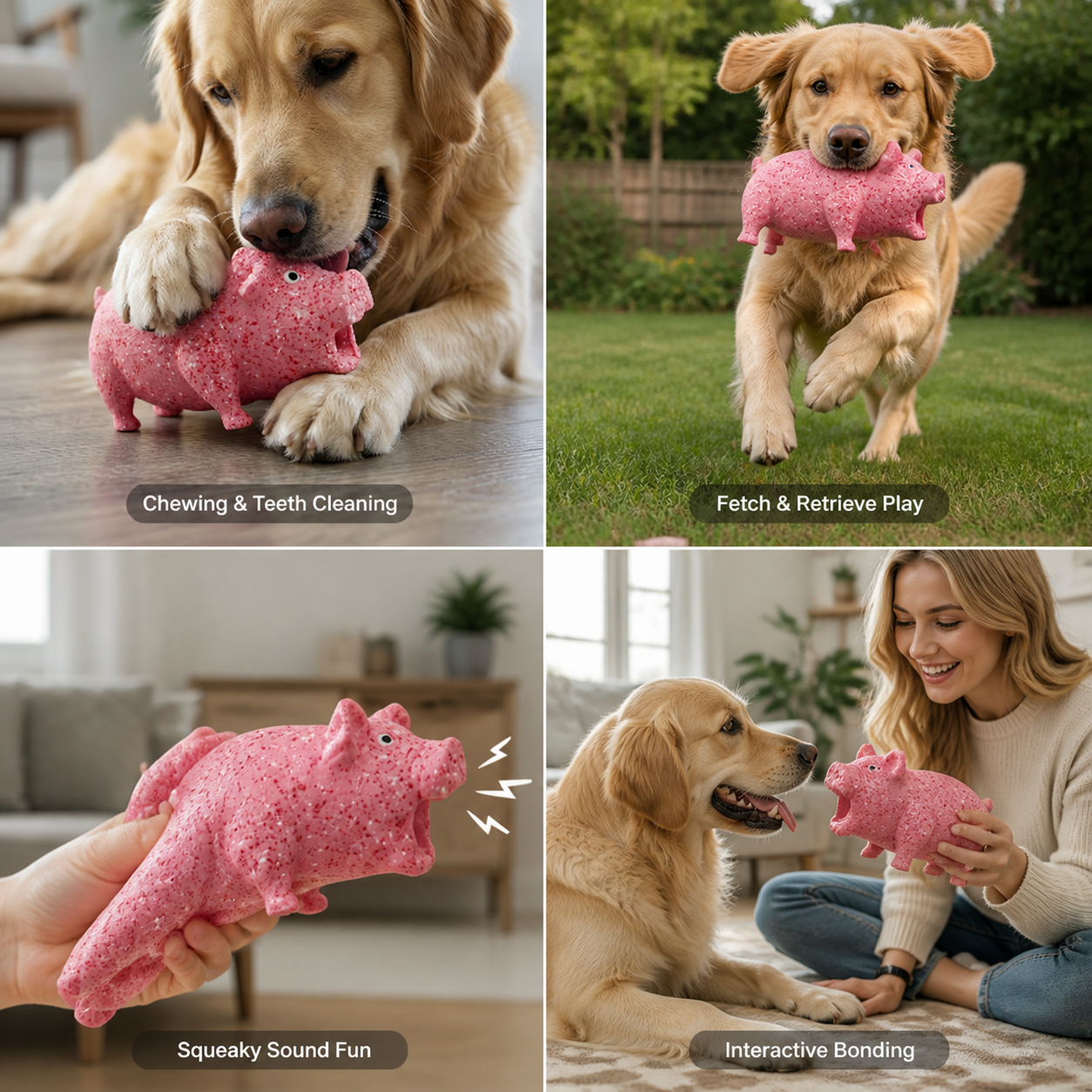 Durable Funny Sound Animal Dog Toy – Durable Latex Squeaky Chew Toy
