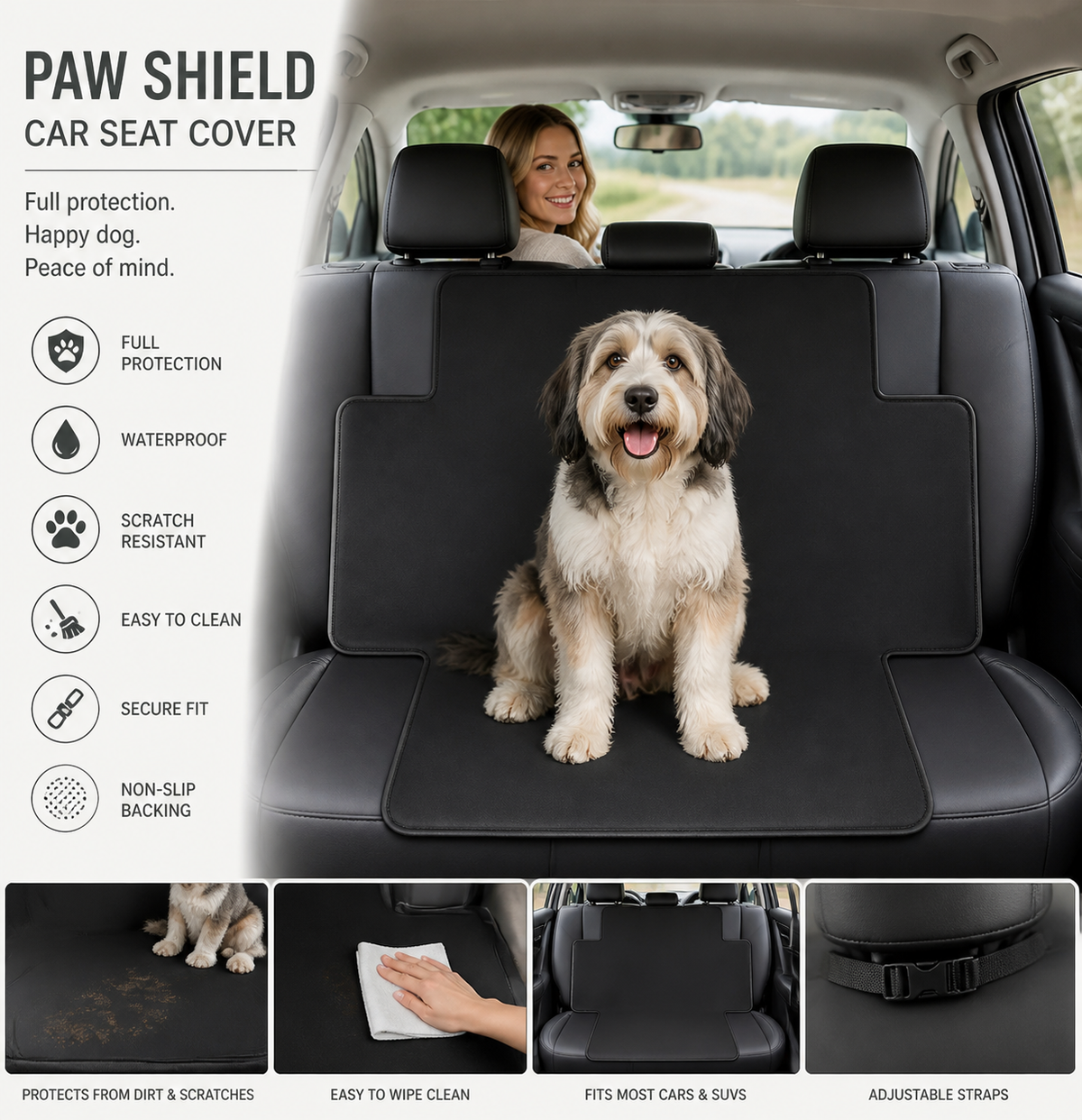 Paw Guard Rear Seat Mat