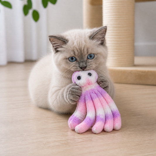 Cute Cat Toy Octopus
