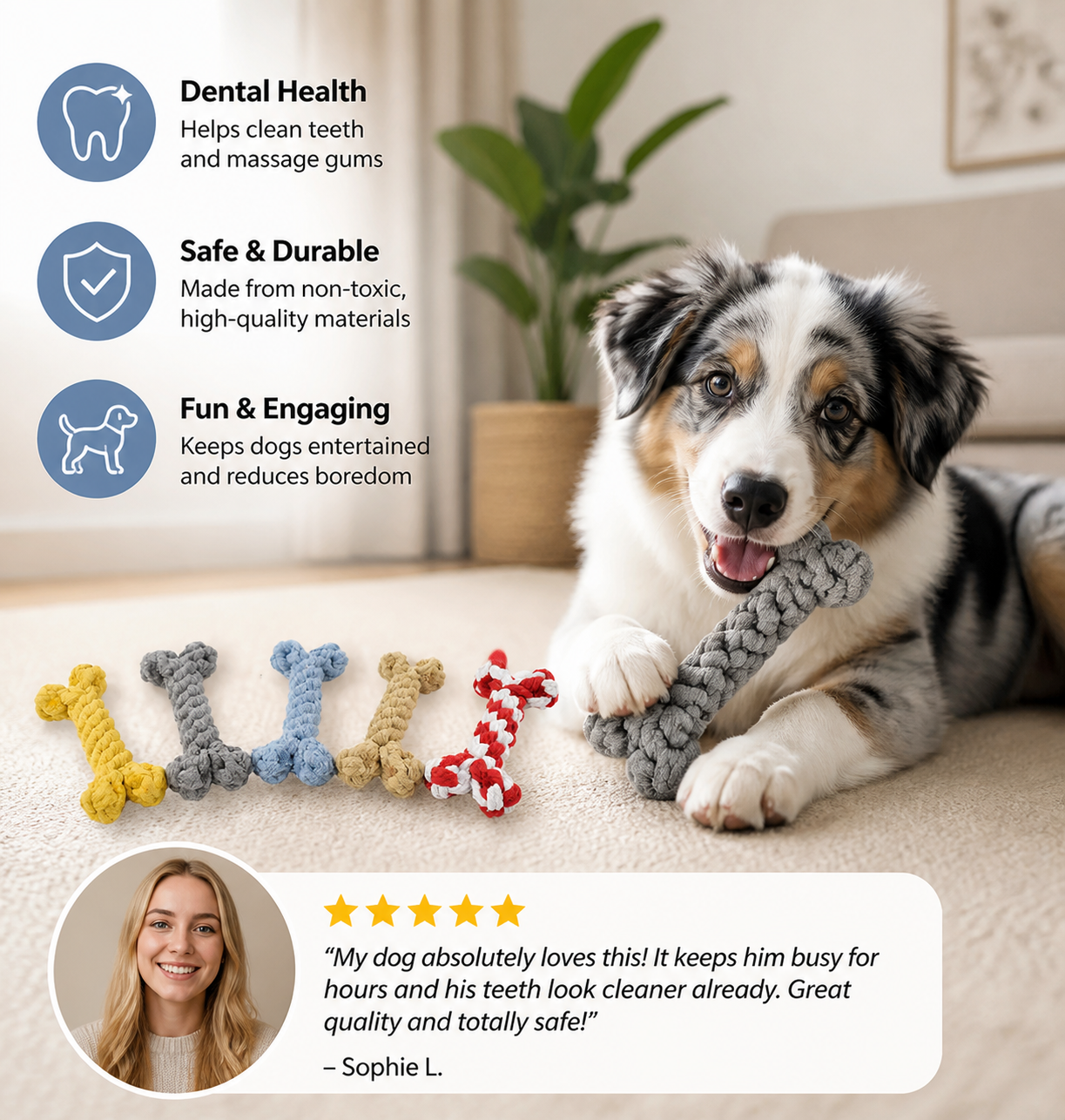 Dental Care Chew Toy for Dogs - FreshBite