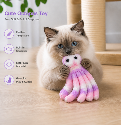 Cute Cat Toy Octopus