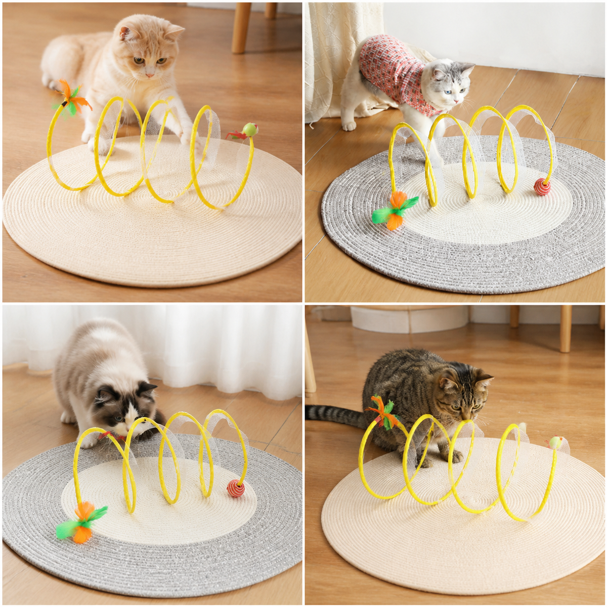 Interactive Cat Spiral Toy