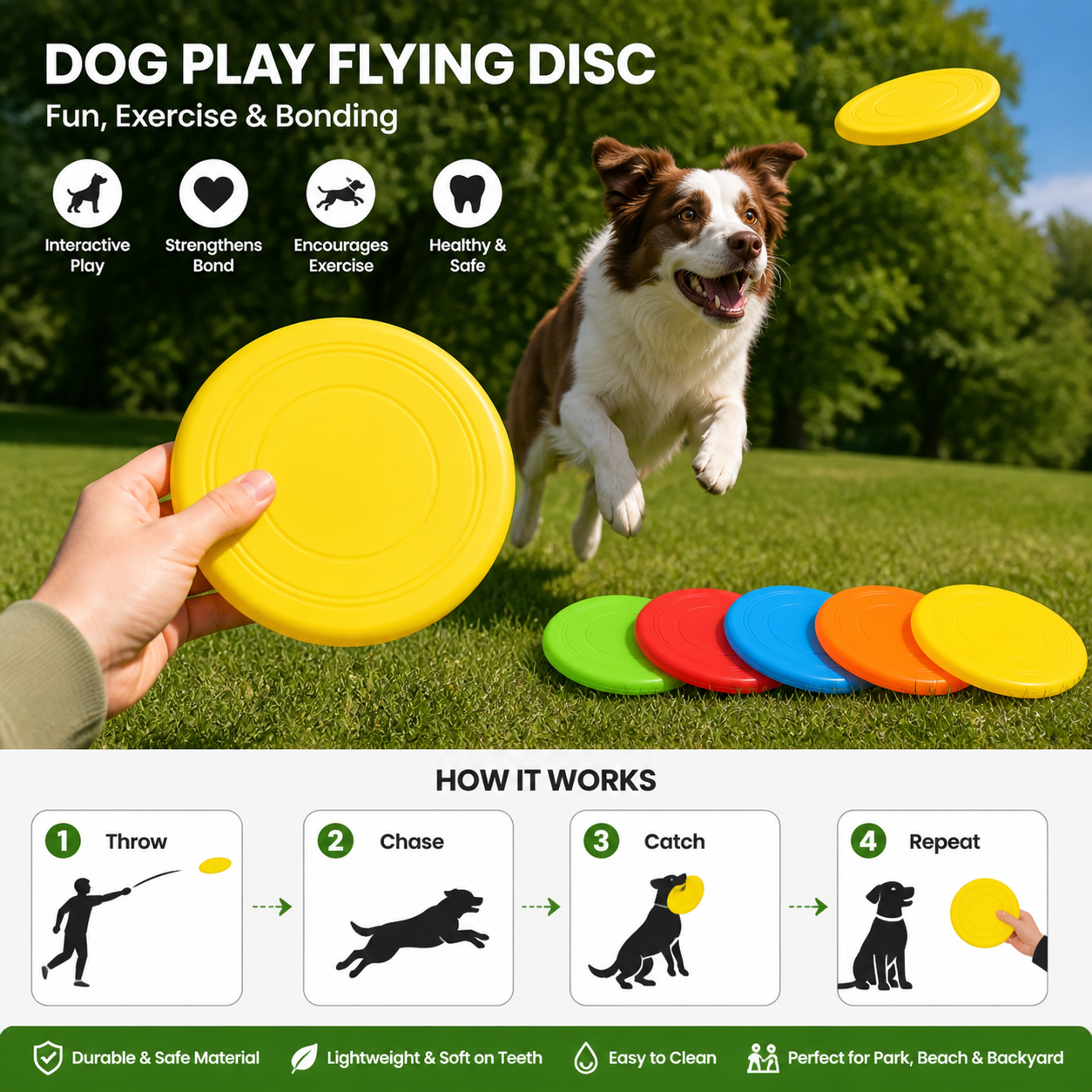 Flying Discs Dog Toy