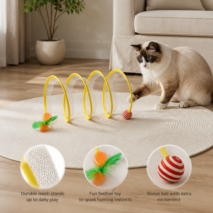 Interactive Cat Spiral Toy