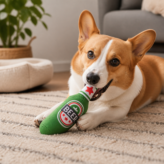 Champagne Bottle Shape Dog Toy