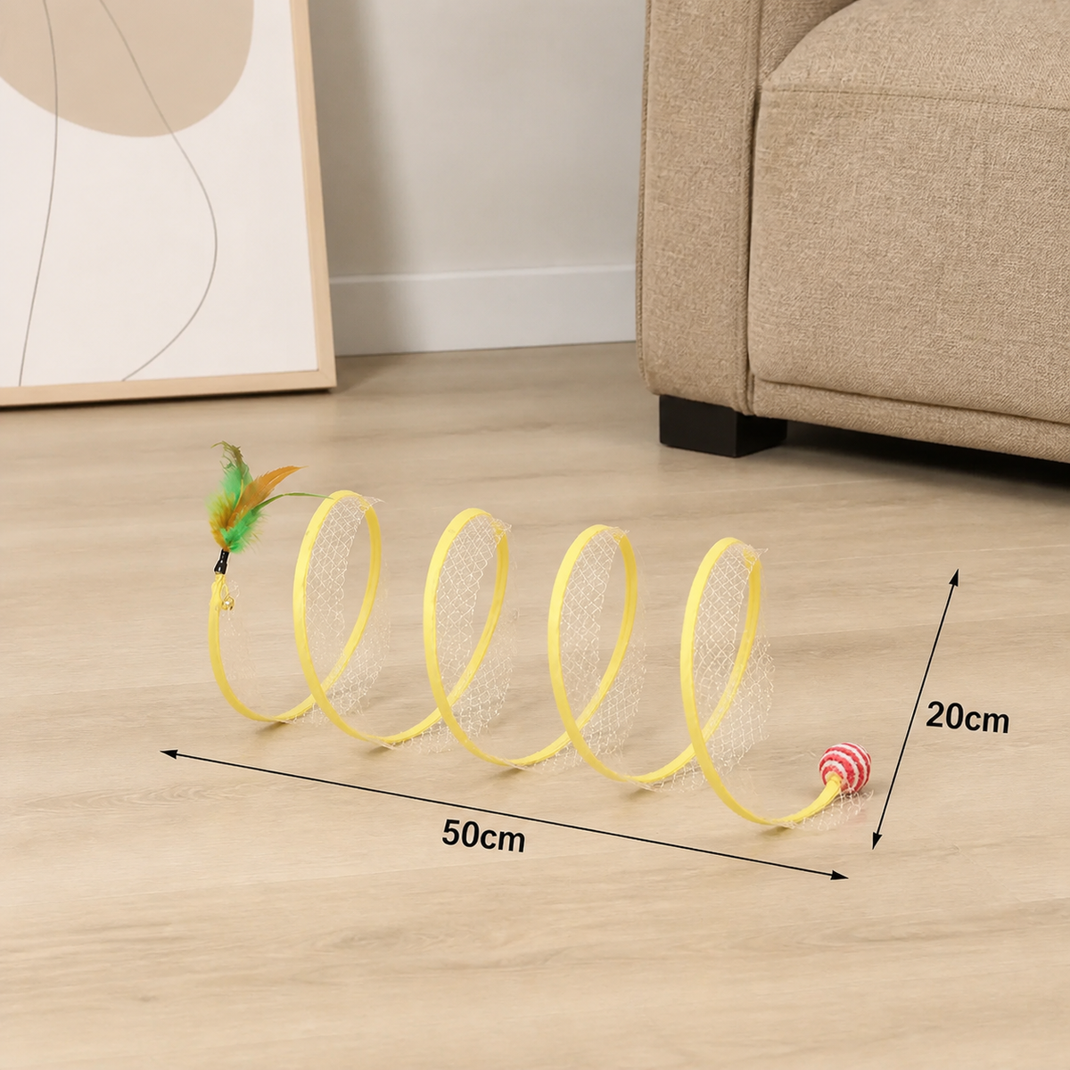 Interactive Cat Spiral Toy