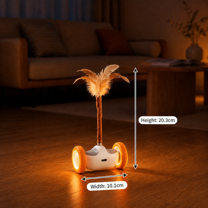 Self-Moving Feather Cat Teaser Toy