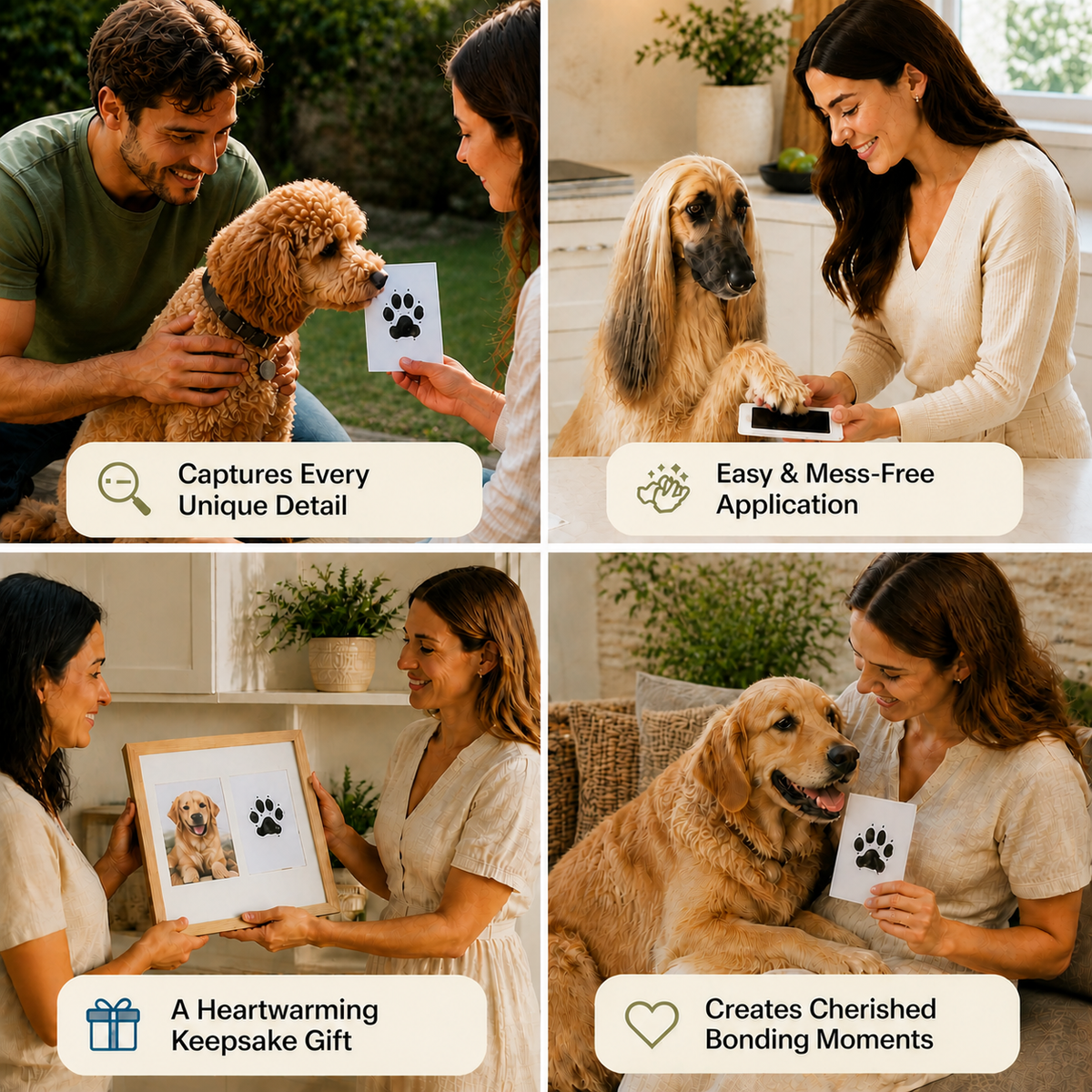 Pet Paw & Nose Print Kit – DIY Keepsake for Dogs