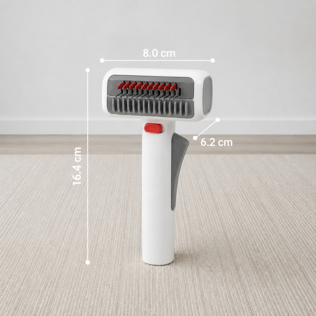 2-in-1 Pet Grooming & Trimming Brush – Dematting & Undercoat Comb for Long & Short Hair