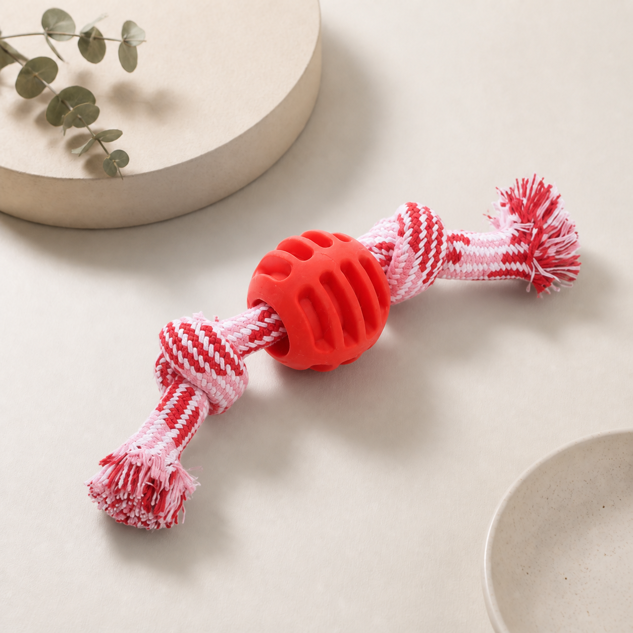 Pet Dog Toy Cotton Rope Double Knot