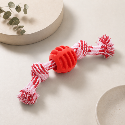 Pet Dog Toy Cotton Rope Double Knot