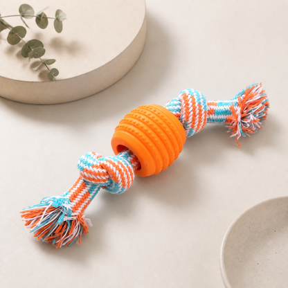 Pet Dog Toy Cotton Rope Double Knot