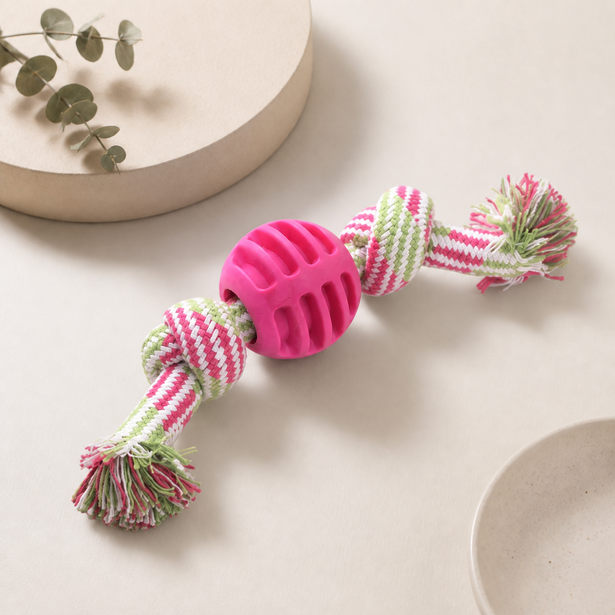 Pet Dog Toy Cotton Rope Double Knot