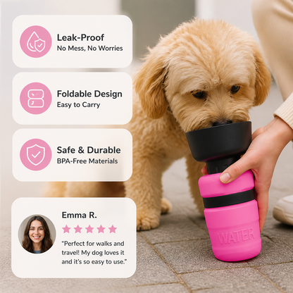 Foldable Dog Water Bottle – WaterPaws