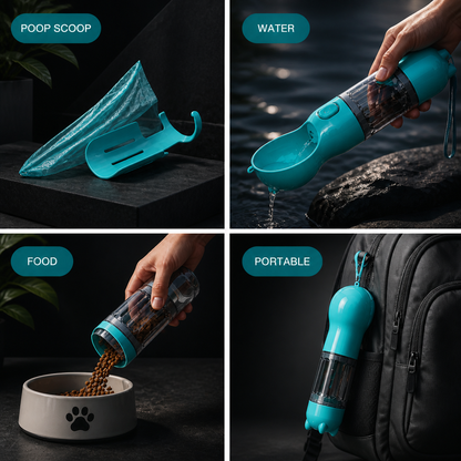 PawHydrate Pro – 3-in-1 Portable Water Bottle for Pets