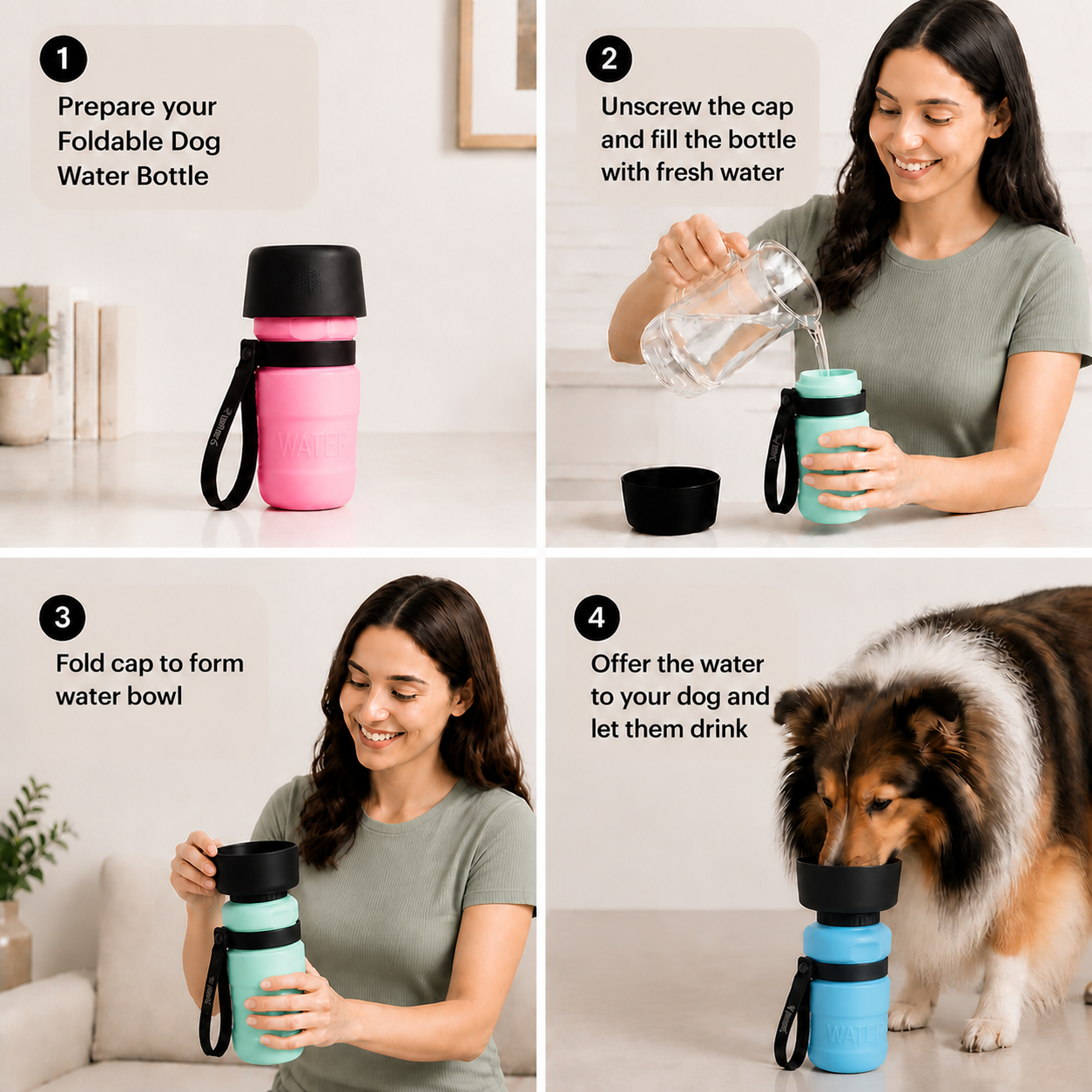 Foldable Dog Water Bottle – WaterPaws