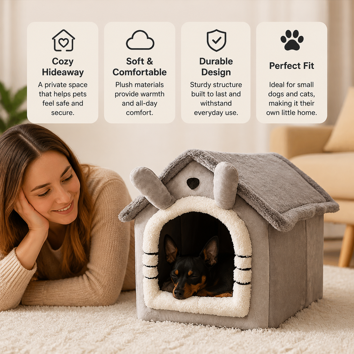 CuddleNest Indoor Dog House