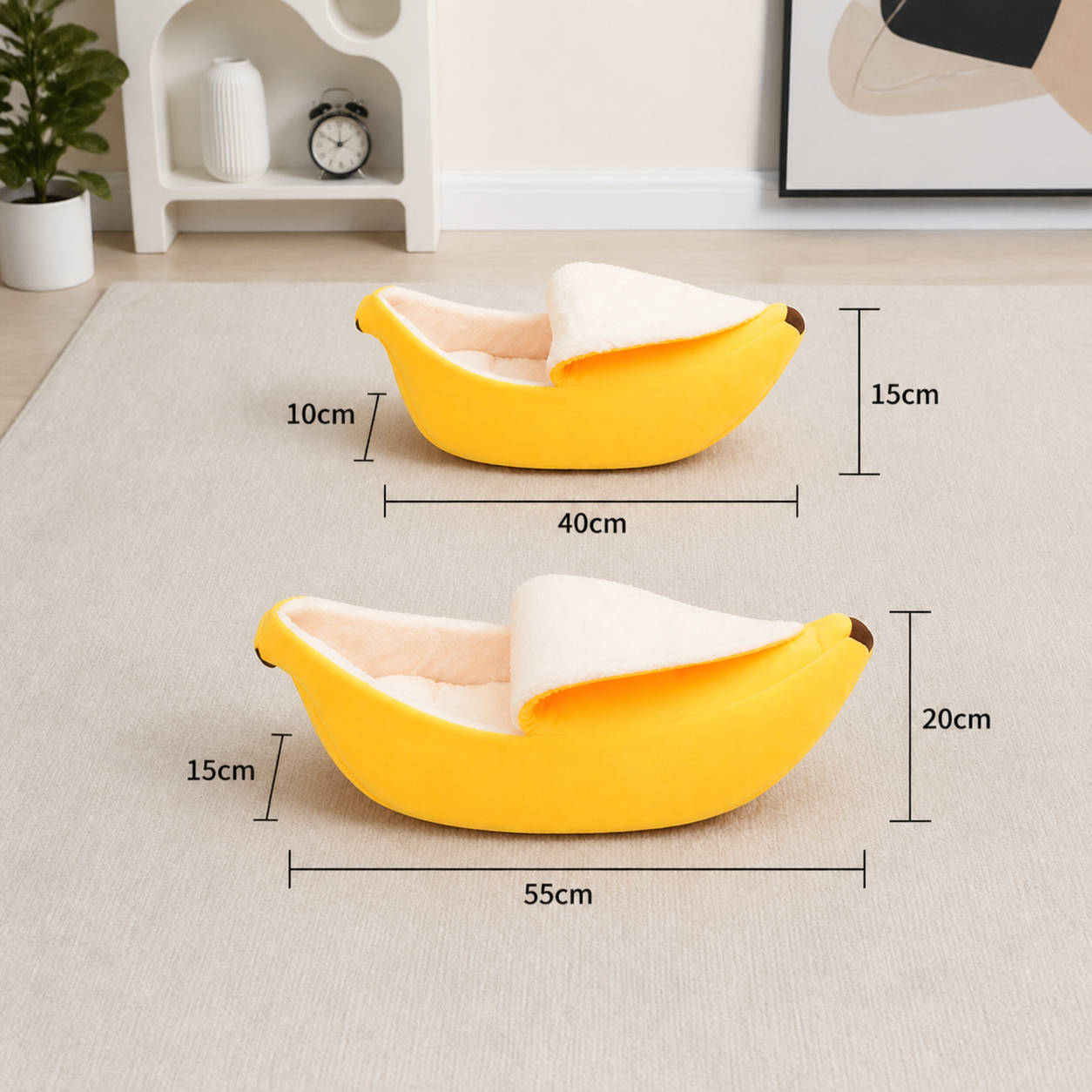 Banana Cat Bed